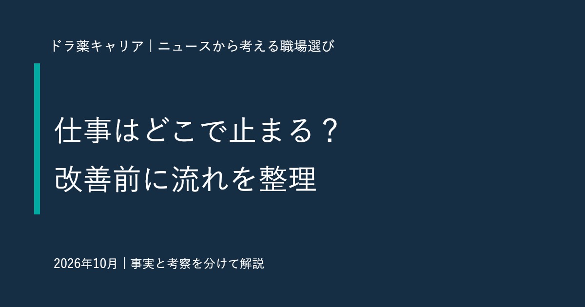 薬局の業務改善はどこから？AI研修ニュースから考える仕事の流れの整理法